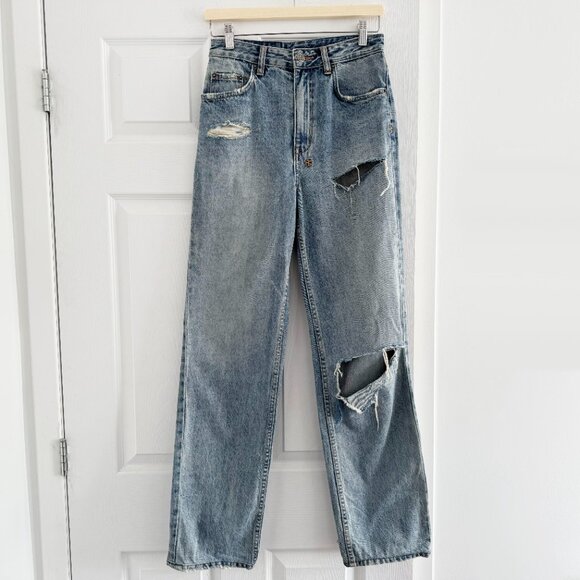 KSUBI Playback "Skream Trashed" High Waisted Distressed Jean, size 26 - Picture 3 of 13